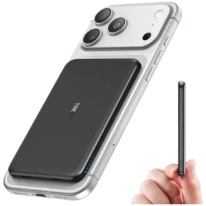 5000mAh Ultra-Slim Wireless Portable Charger Midnight Black